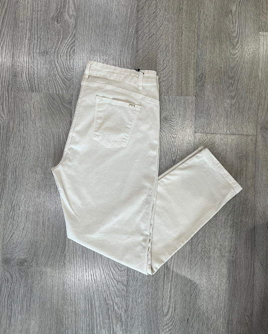 Pantalone slim panna