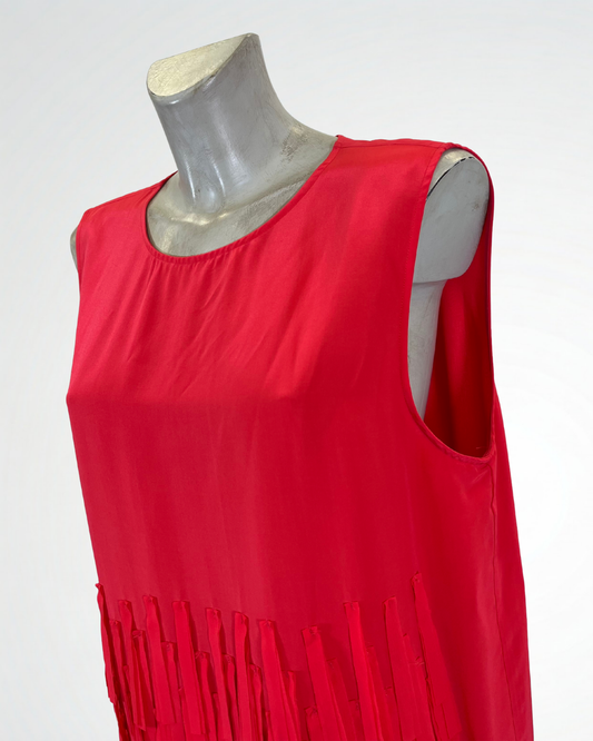 Abito midi senza maniche