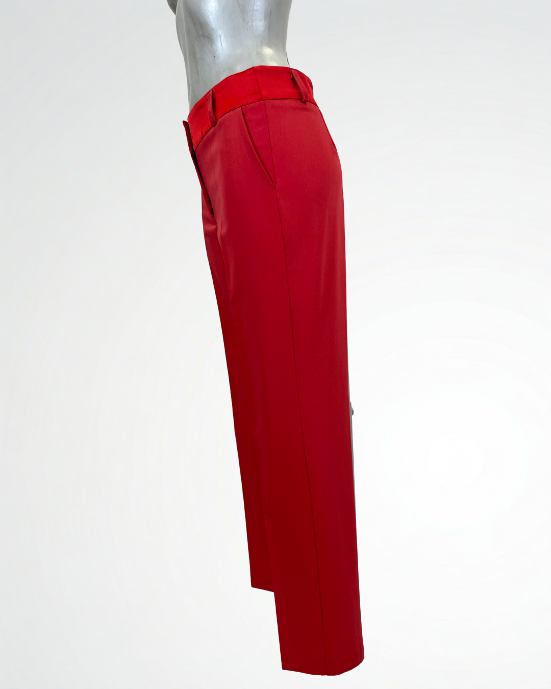 Pantalone slim rosso