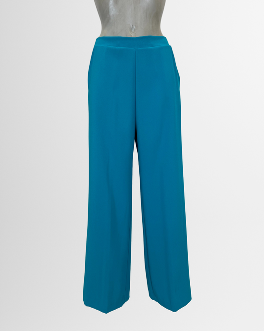 Pantaloni palazzo fluidi azzurro