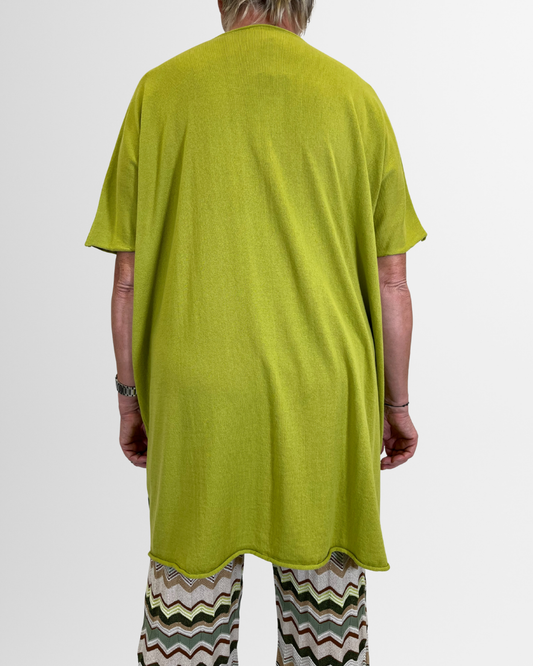 Maglia oversize grafica verde