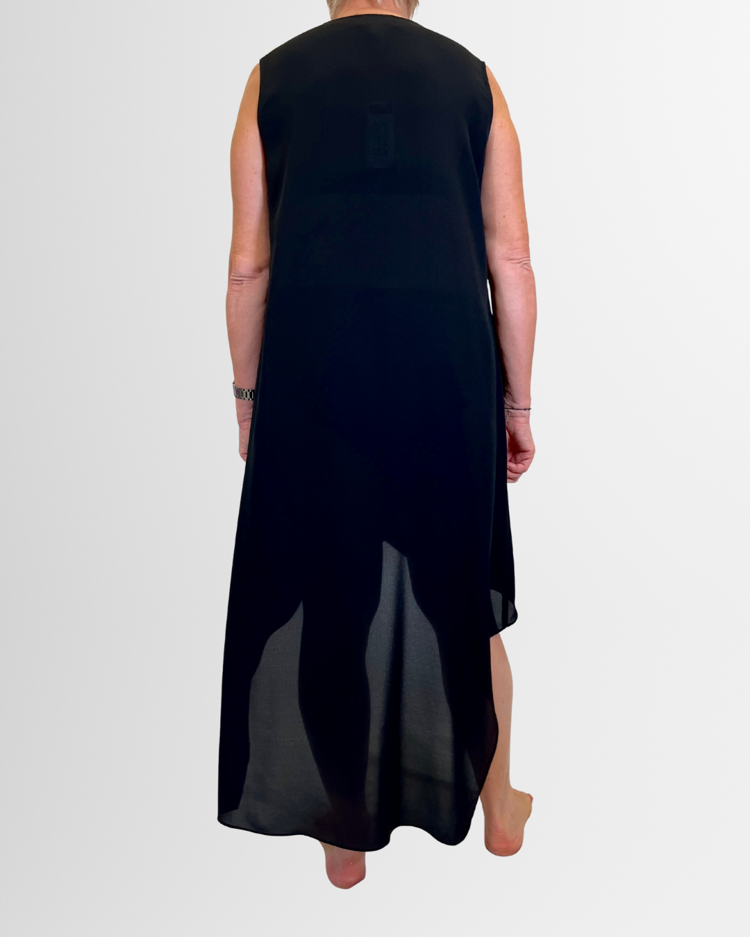 Abito asimmetrico nero Ribkoff