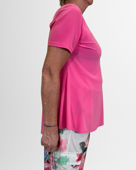 Maglia rosa a V Ribkoff