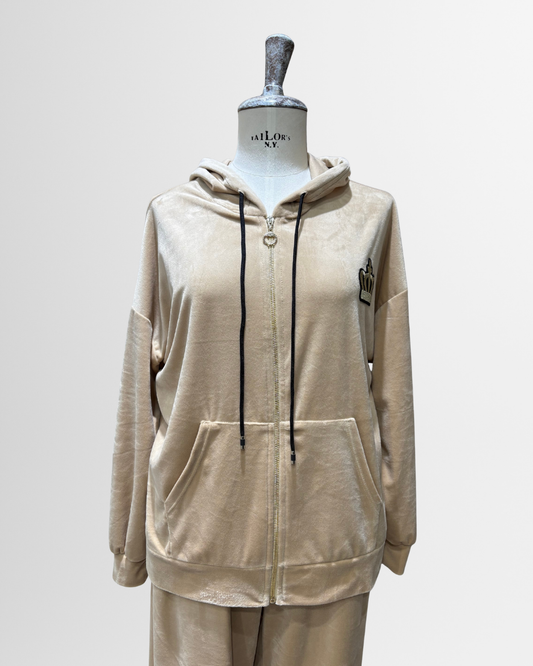 Felpa con cappuccio e zip