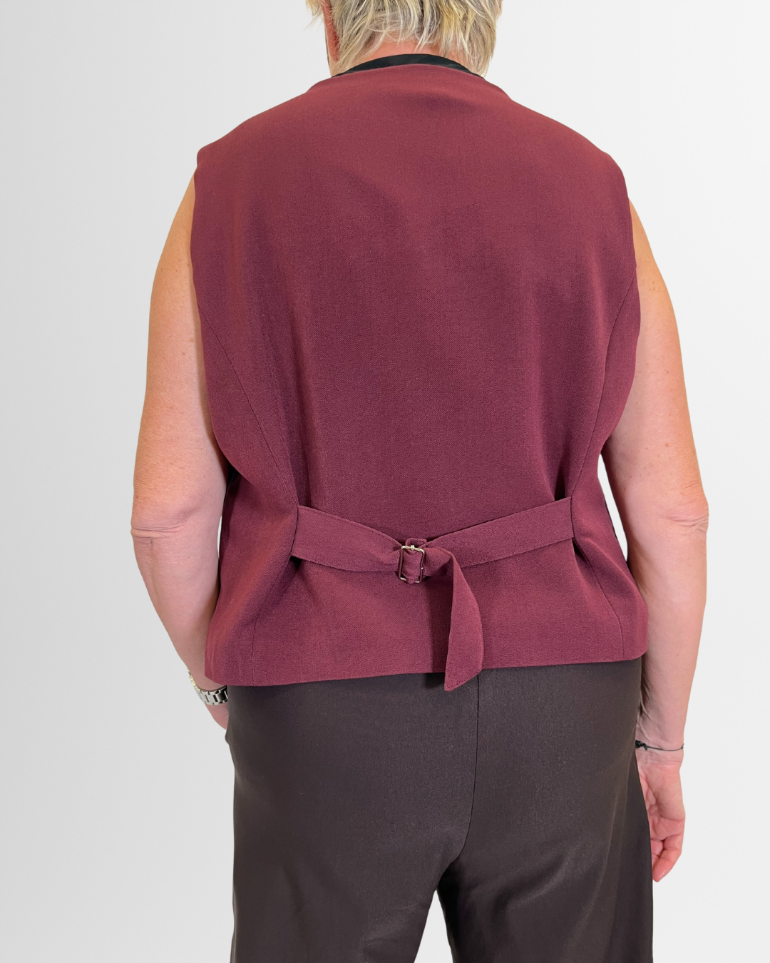 Gilet sartoriale bordeaux