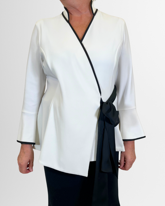 Giacca Ribkoff con fiocco laterale