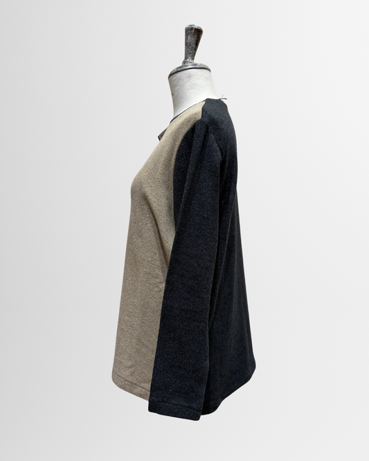 Maglia bicolor carbone