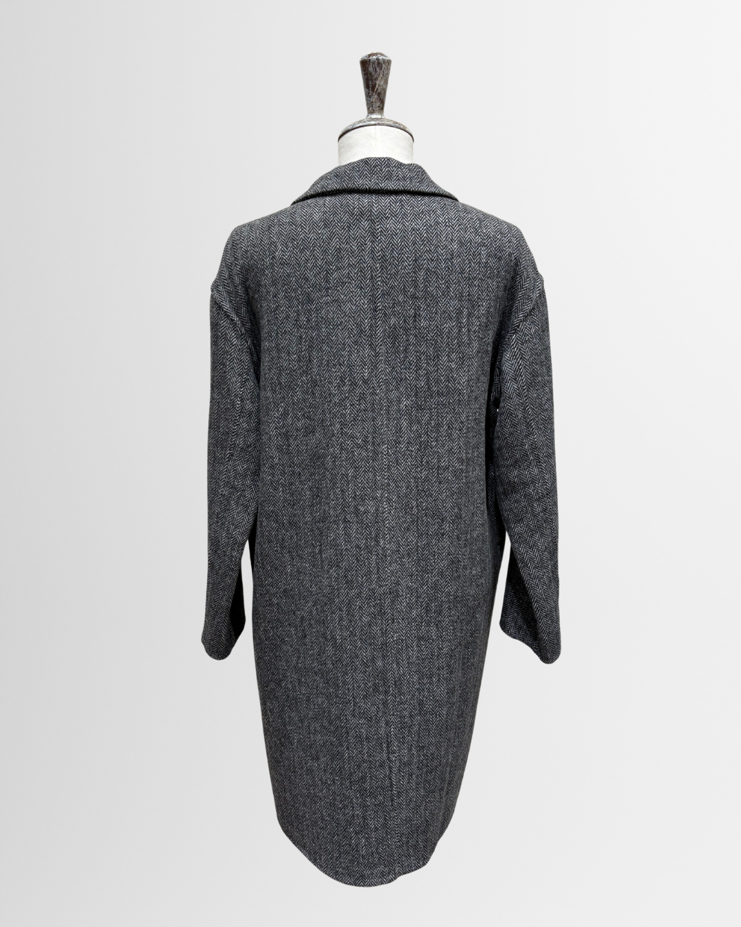 Cappotto doppiopetto spinato