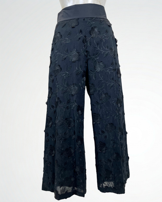 Pantalone con fiori