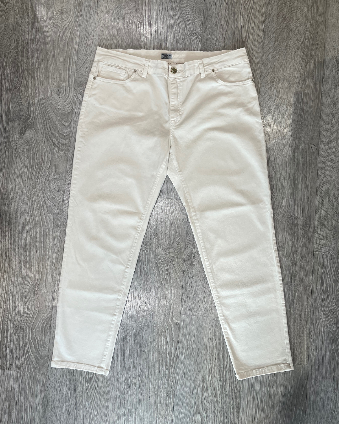 Pantalone slim panna