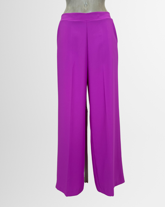 Pantaloni palazzo fluidi Ciclamino