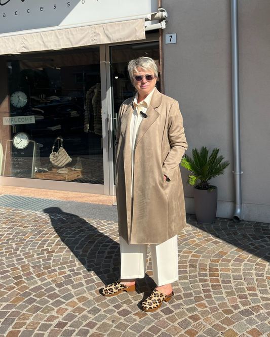 Cappotto lungo con cintura