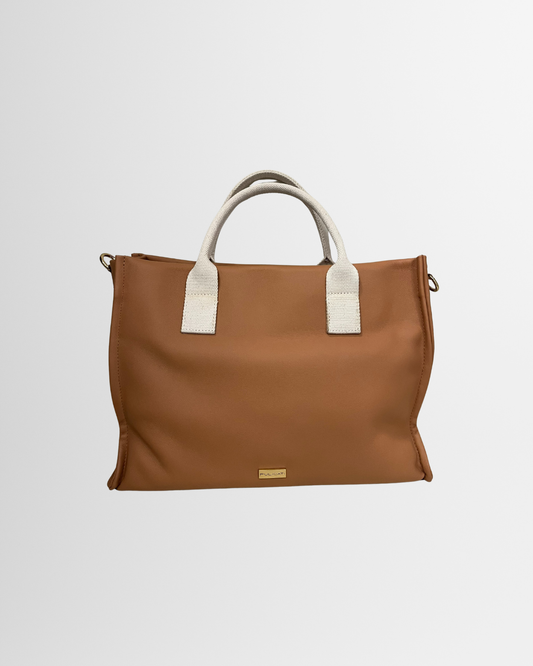 Borsa in pelle sabbia