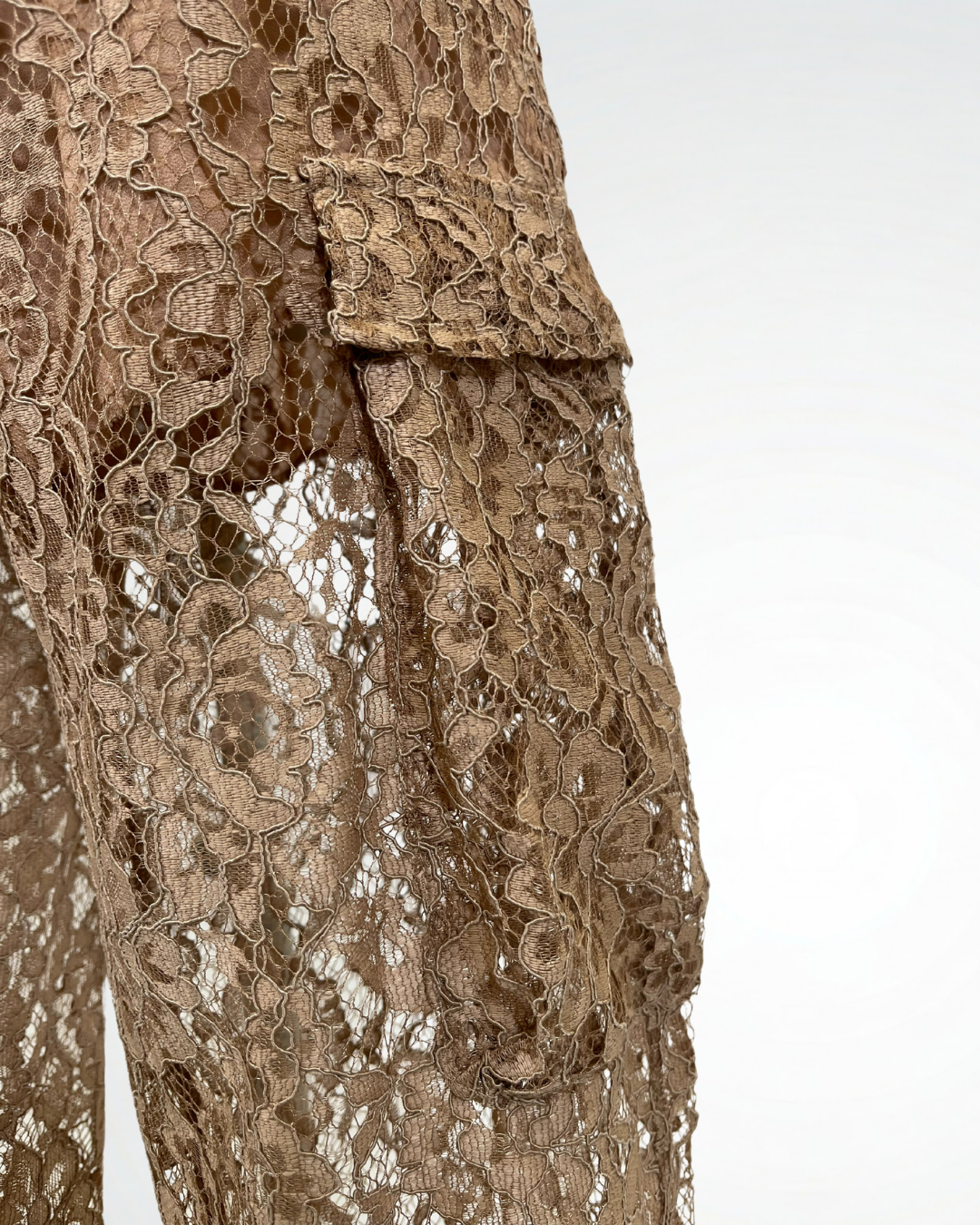 Pantalone cargo in pizzo