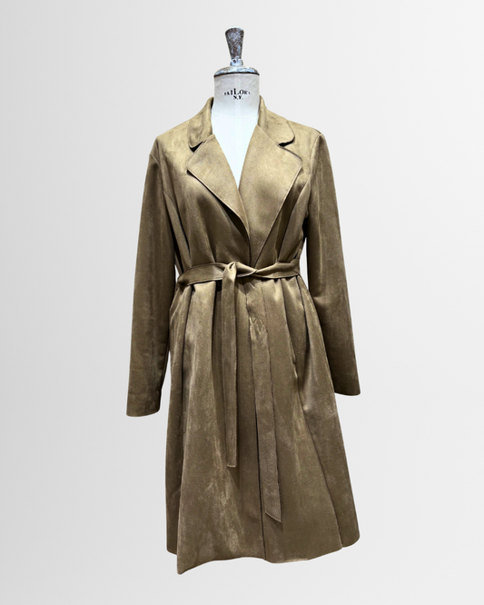 Cappotto lungo con cintura