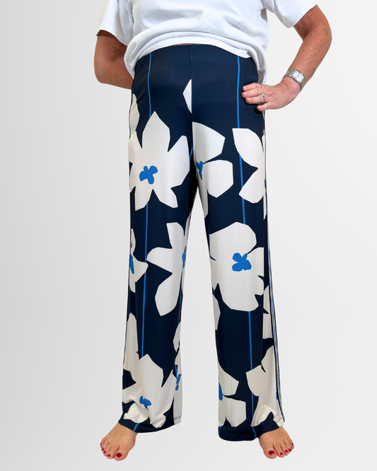 Pantaloni floreali morbidi