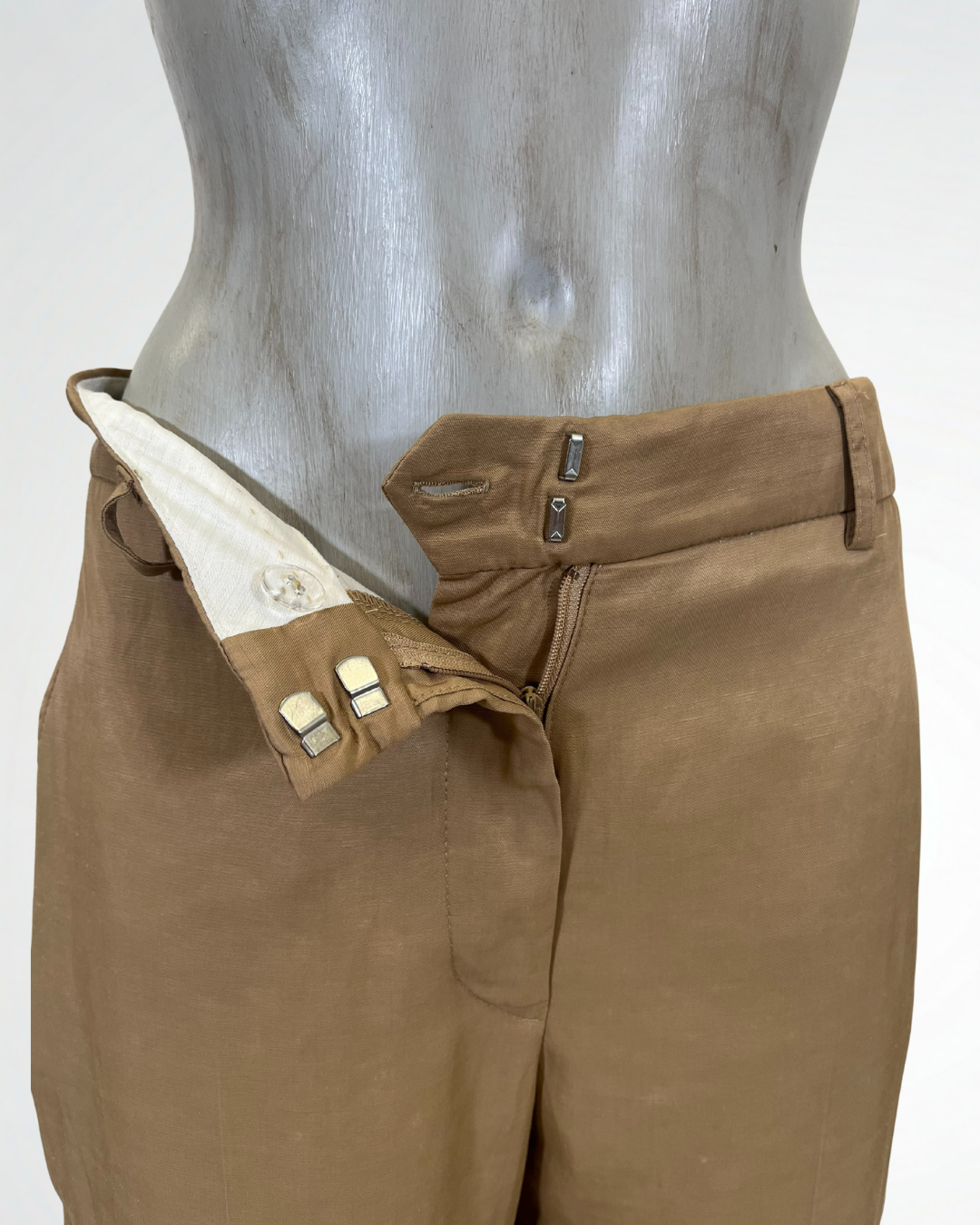 Pantalone slim sabbia