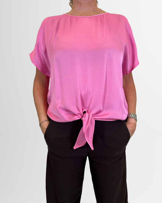 Maglia raso con nodo