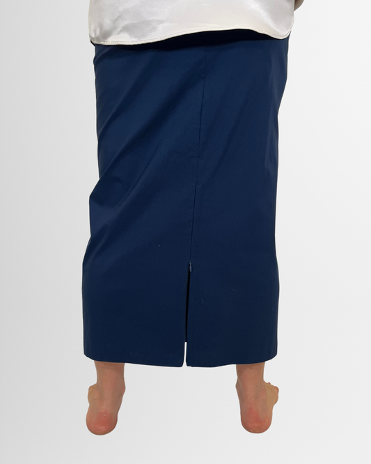 Gonna midi bianca con spacco