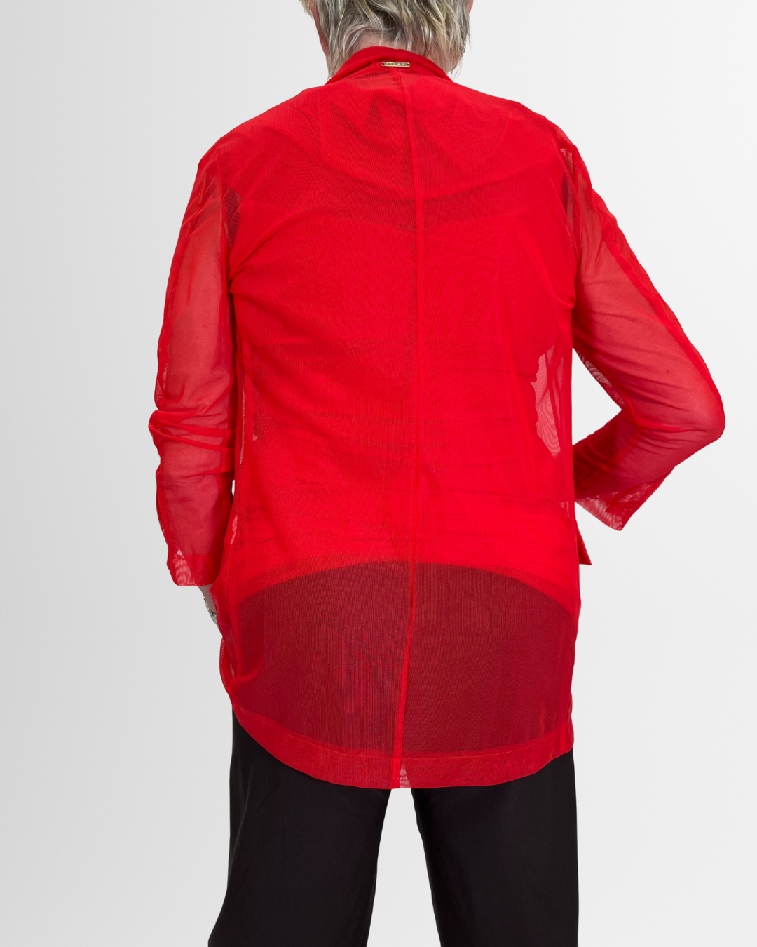 Giacca rete trasparente