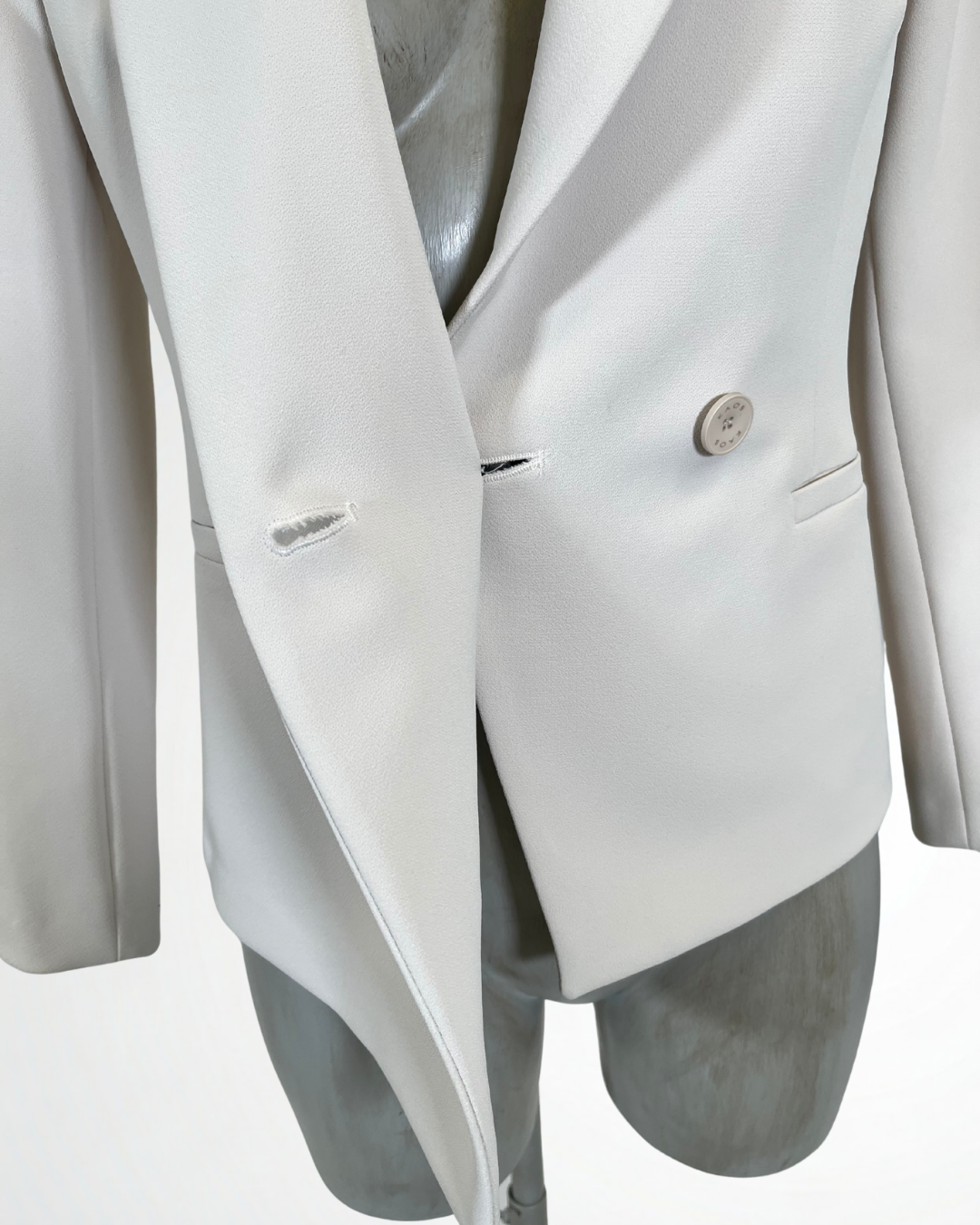 Giacca doppio petto burro