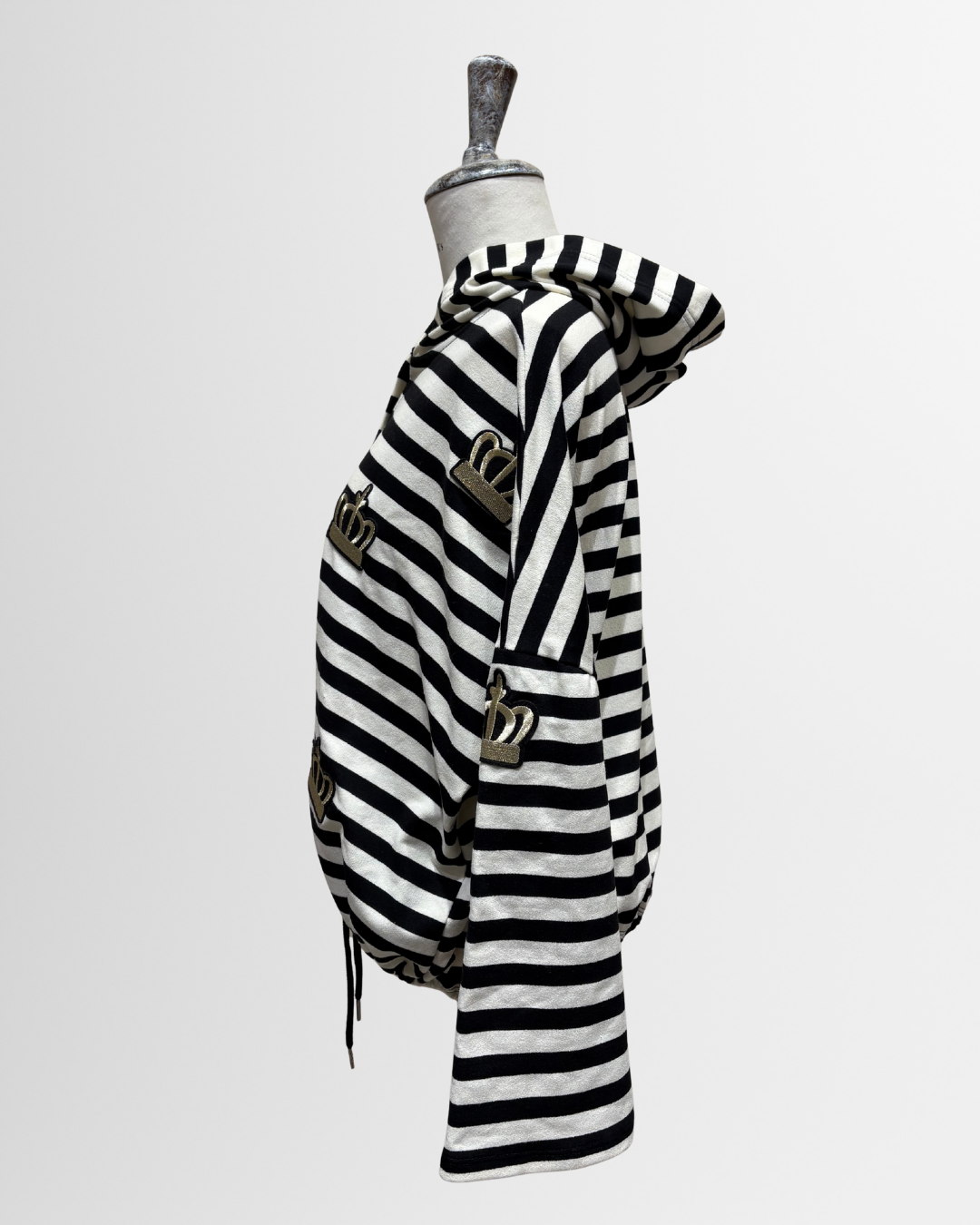 Felpa corona a righe