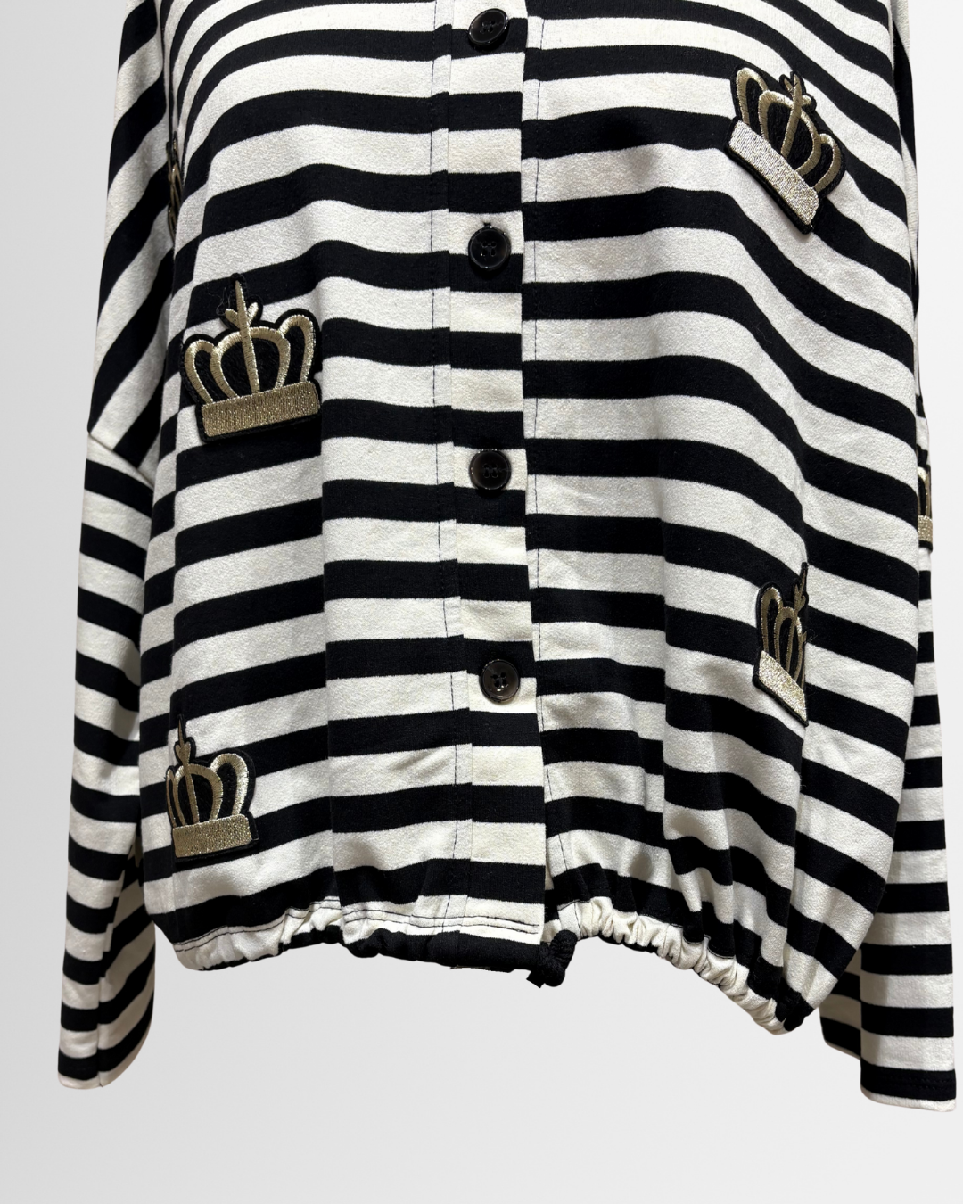 Felpa corona a righe