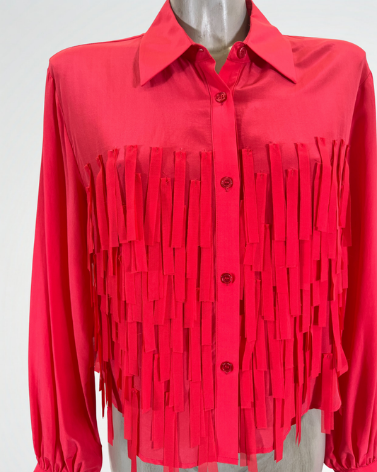 Camicia con frange