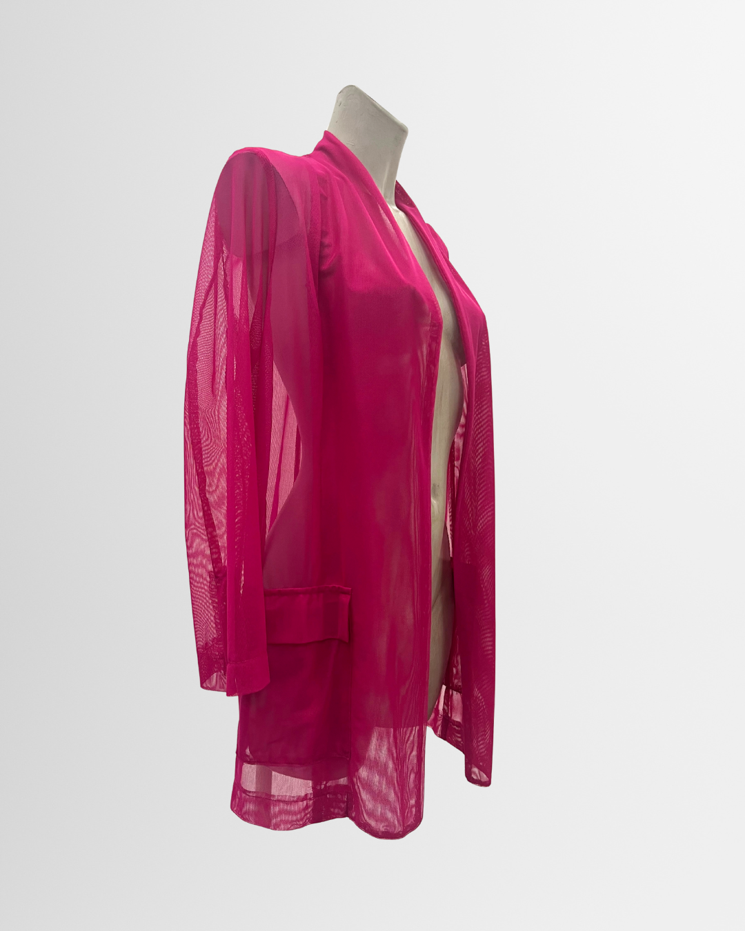 Giacca rete trasparente